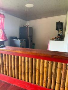 Η κουζίνα ή μικρή κουζίνα στο Hospedaje Finca Talulos