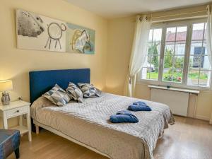 Postel nebo postele na pokoji v ubytování Kermajic 10