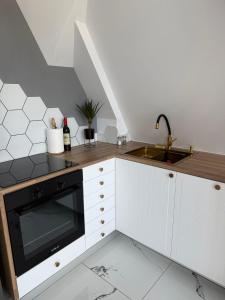 Kuchyň nebo kuchyňský kout v ubytování Alpin Chalet & SPA