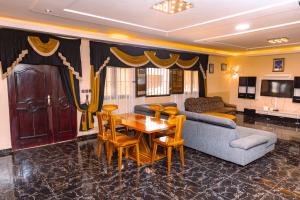 Χώρος καθιστικού στο Appartement Nika