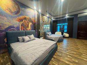 Postel nebo postele na pokoji v ubytování Heaven