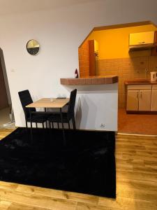 Kuchyň nebo kuchyňský kout v ubytování Dwupokojowy Apartament przy Piotrkowskiej