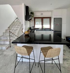 Et opholdsområde på Casa con las Mejores Vistas