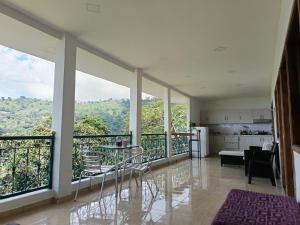 Μπαλκόνι ή βεράντα στο Panorama Café Hostel