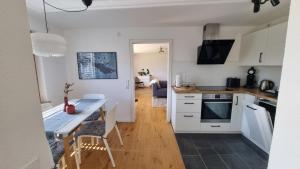 Kuchyň nebo kuchyňský kout v ubytování Traumhafte Gartenwohnung in Überlinger Hanglage - Zur goldenen Kiwi