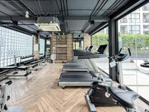 Γυμναστήριο ή/και όργανα γυμναστικής στο Near BTS - Near Iconsiam - Pool and Gym - Sontana