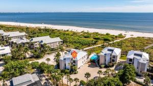 an aerial view of a beach with condos at Bandy Beach A201 in Sanibel