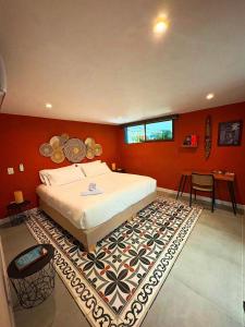 Voodi või voodid majutusasutuse Hotel Libreria Cafe de Pombal toas