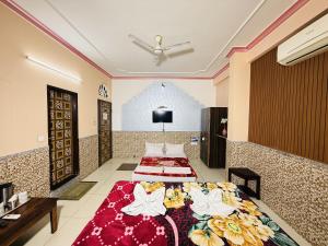 Μια τηλεόραση ή/και κέντρο ψυχαγωγίας στο MOONLIGHT HOMESTAY & HOSTEL