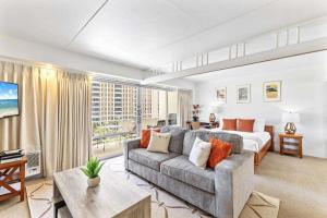 Χώρος καθιστικού στο Ilikai 734 +23 φωτογραφίες