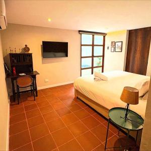 TV/trung tâm giải trí tại Hotel Libreria Cafe de Pombal