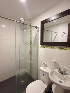 Ένα μπάνιο στο HOTEL RIVERA CENTRAL