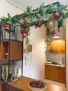 Kuchyň nebo kuchyňský kout v ubytování View clock loft