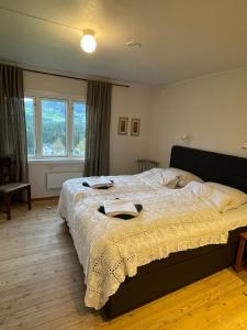 Postel nebo postele na pokoji v ubytování Luxury base with panoramic views