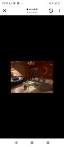 a screenshot of a picture of a living room at studio Nature & détente in Puessans