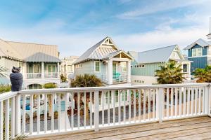 Bygningen som feriehuset ligger i