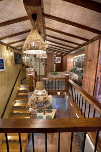 Χώρος καθιστικού στο Scandinavian Rustic