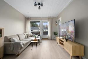 TV a/nebo společenská místnost v ubytování A Cosy flat Close to Airport, Train and shopping