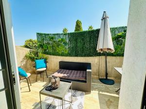 Balkón nebo terasa v ubytování Appartement Ortale de Biguglia