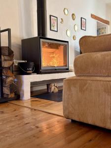 TV a/nebo společenská místnost v ubytování Venez Chez Vous Parenthese du lac