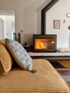 Postel nebo postele na pokoji v ubytování Venez Chez Vous Parenthese du lac