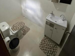 Koupelna v ubytování Pousada caetano