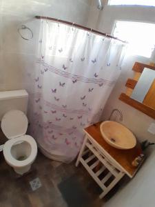 Koupelna v ubytování La Casita de Caeiro