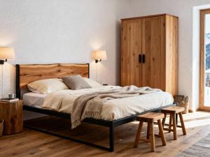 Ένα ή περισσότερα κρεβάτια σε δωμάτιο στο Apartments Waldinger Top 4