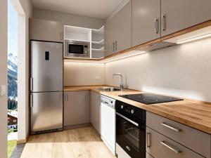 Η κουζίνα ή μικρή κουζίνα στο Apartments Waldinger Top 2