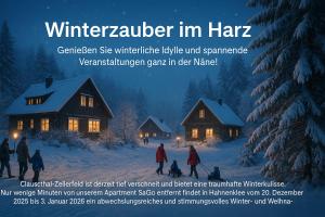 un prospectus pour un fabricant de produits d'hivernage dans le Harz dans l'établissement Apartment SaGo, à Clausthal-Zellerfeld