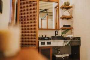 Kuchyň nebo kuchyňský kout v ubytování CIGNO Mejorada