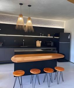 Kuchyň nebo kuchyňský kout v ubytování Tulum House Milagres