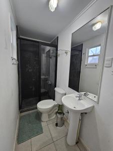 Koupelna v ubytování Acogedora casa centrica en Valdivia para 4 personas