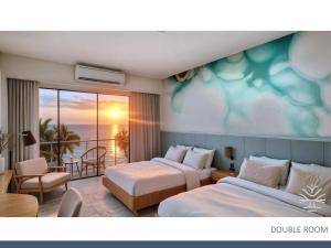 Khu vực ghế ngồi tại Coco Blue a New Beach Resort