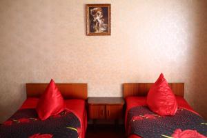 Voodi või voodid majutusasutuse Downtown guest house toas