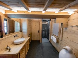 Koupelna v ubytování Chalet cosy avec jacuzzi, billard, wifi et animaux admis pour 8 personnes - FR-1-836-32 + 10 fotografií