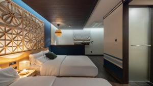 Postel nebo postele na pokoji v ubytování Stay Passport Okinawa Ryokan Incheon Bupyeong + 131 fotografií