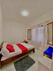 Postel nebo postele na pokoji v ubytování La maison blanche