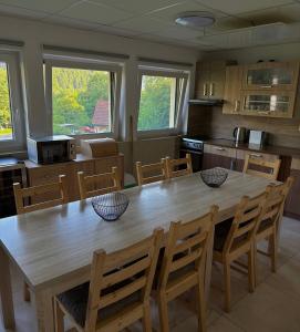 Kuchyň nebo kuchyňský kout v ubytování Chata U dědka