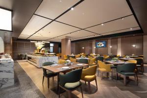 Un lugar para sentarse en Hilton Garden Inn Beijing Zhongguancun Software Park