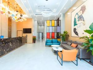 Kuchyň nebo kuchyňský kout v ubytování Gya Hotel Yangzhou Economic Development Zone Yangzijiang Nan Road Gaomin Temple