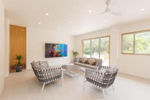 Posezení v ubytování isola villa tebiro