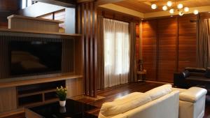 Χώρος καθιστικού στο Eusabeia Villa And Hot Spring Water