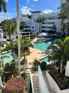 an aerial view of the pool at a resort at Bluewater Haven in Buddina +15 photos