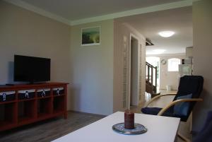 TV a/nebo společenská místnost v ubytování Apartment Ptačí Dům