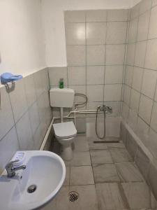 un bagno con un water e un lavandino di Royal Amira a Tuzla