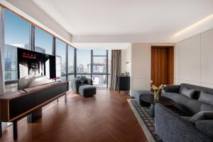 Χώρος καθιστικού στο 成都宽窄巷子城际酒店