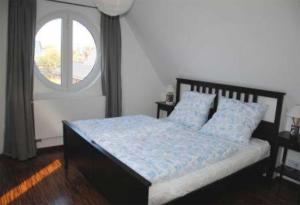 Ένα ή περισσότερα κρεβάτια σε δωμάτιο στο Haus Haltermann