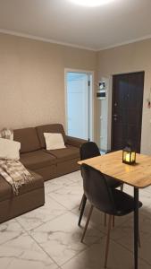 Χώρος καθιστικού στο Квартира біля парку Софіївка