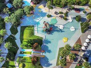 a view of a playground with a water park at Marriott Resort Xiangshui Bay in Lingshui